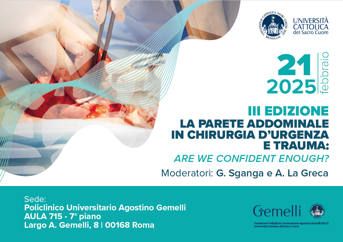 III EDIZIONE "LA PARETE ADDOMINALE IN CHIRURGIA D’URGENZA E TRAUMA"